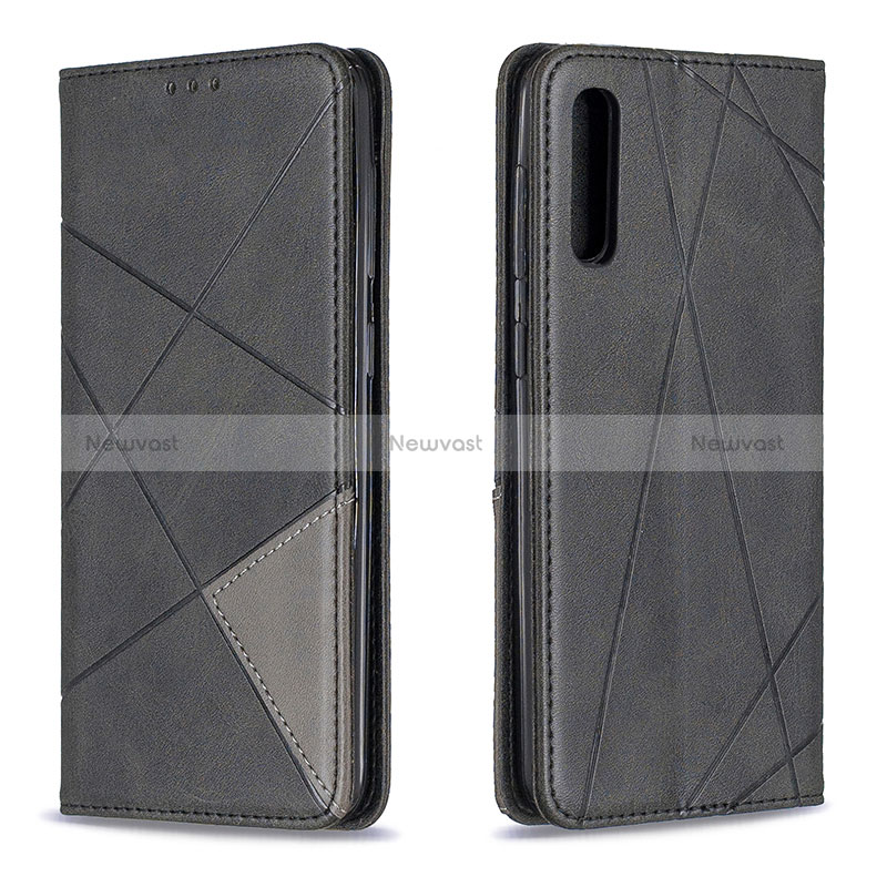 Leather Case Stands Flip Cover Holder B07F for Samsung Galaxy A50