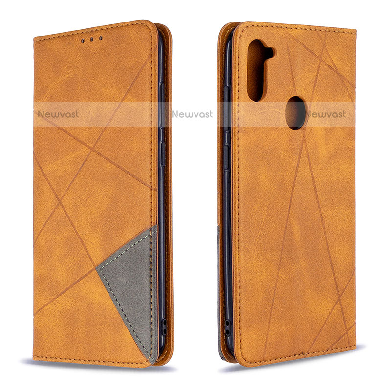 Leather Case Stands Flip Cover Holder B07F for Samsung Galaxy M11