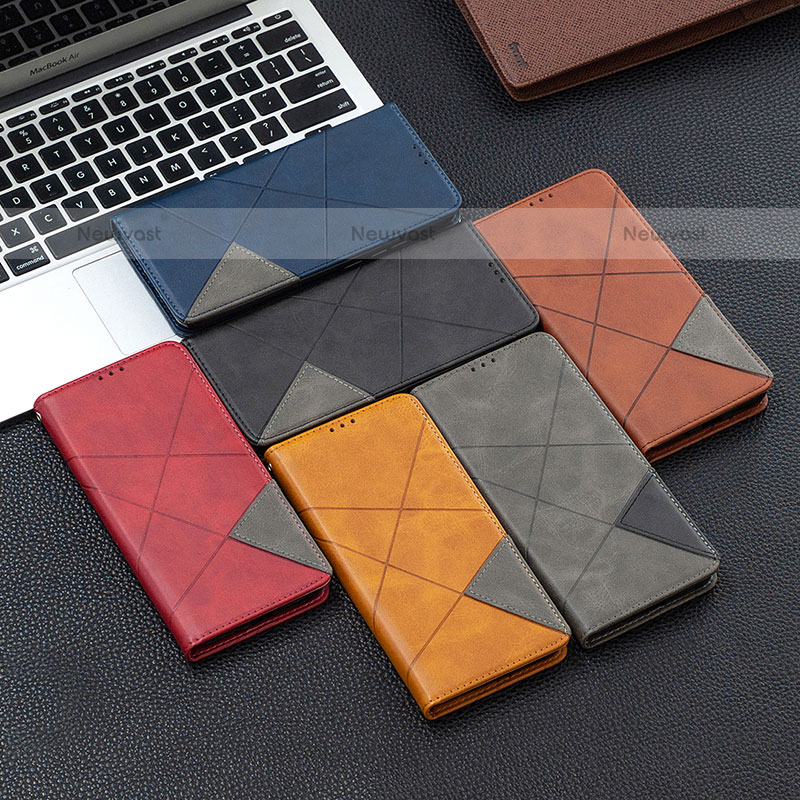 Leather Case Stands Flip Cover Holder B07F for Samsung Galaxy M52 5G