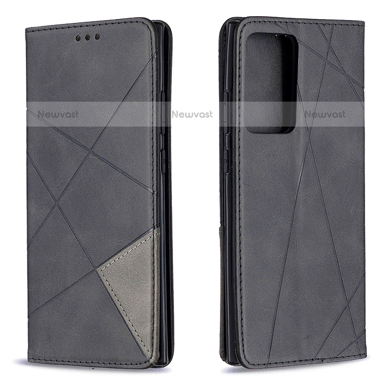 Leather Case Stands Flip Cover Holder B07F for Samsung Galaxy Note 20 Ultra 5G Black