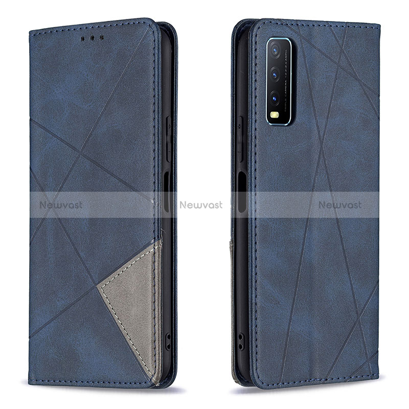 Leather Case Stands Flip Cover Holder B07F for Vivo Y12s