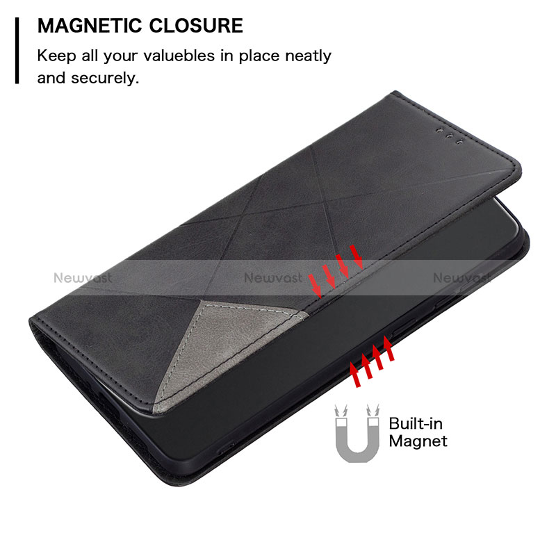 Leather Case Stands Flip Cover Holder B07F for Xiaomi Mi 13 Pro 5G