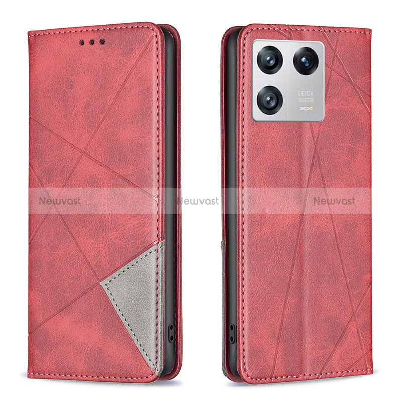 Leather Case Stands Flip Cover Holder B07F for Xiaomi Mi 13 Pro 5G