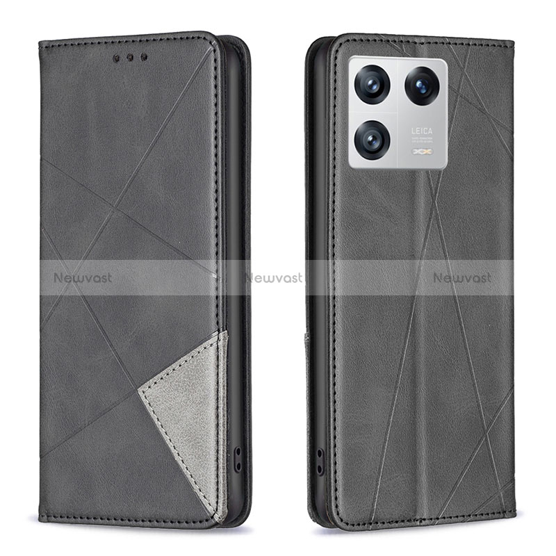 Leather Case Stands Flip Cover Holder B07F for Xiaomi Mi 13 Pro 5G