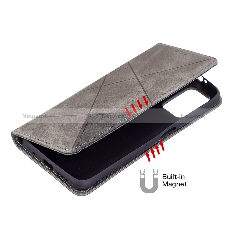 Leather Case Stands Flip Cover Holder B07F for Xiaomi Poco M3