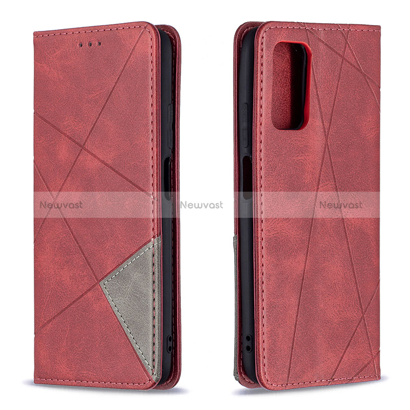 Leather Case Stands Flip Cover Holder B07F for Xiaomi Poco M3