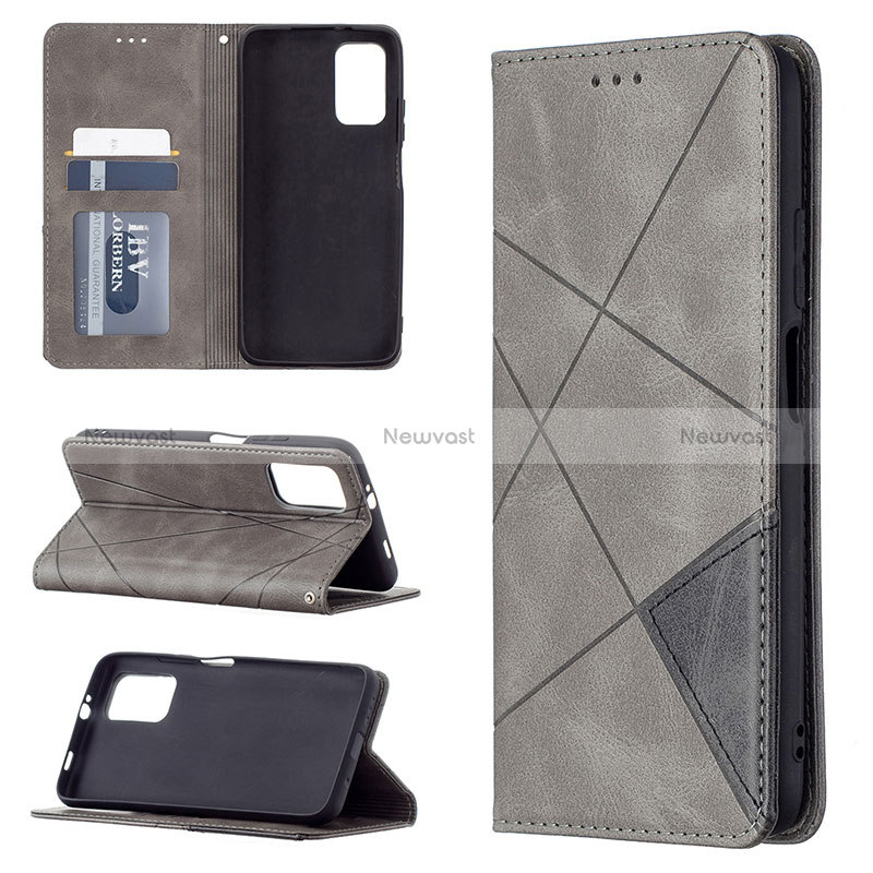 Leather Case Stands Flip Cover Holder B07F for Xiaomi Poco M3