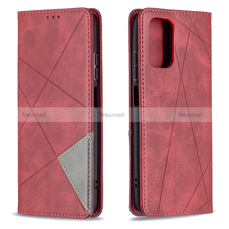 Leather Case Stands Flip Cover Holder B07F for Xiaomi Poco M5S