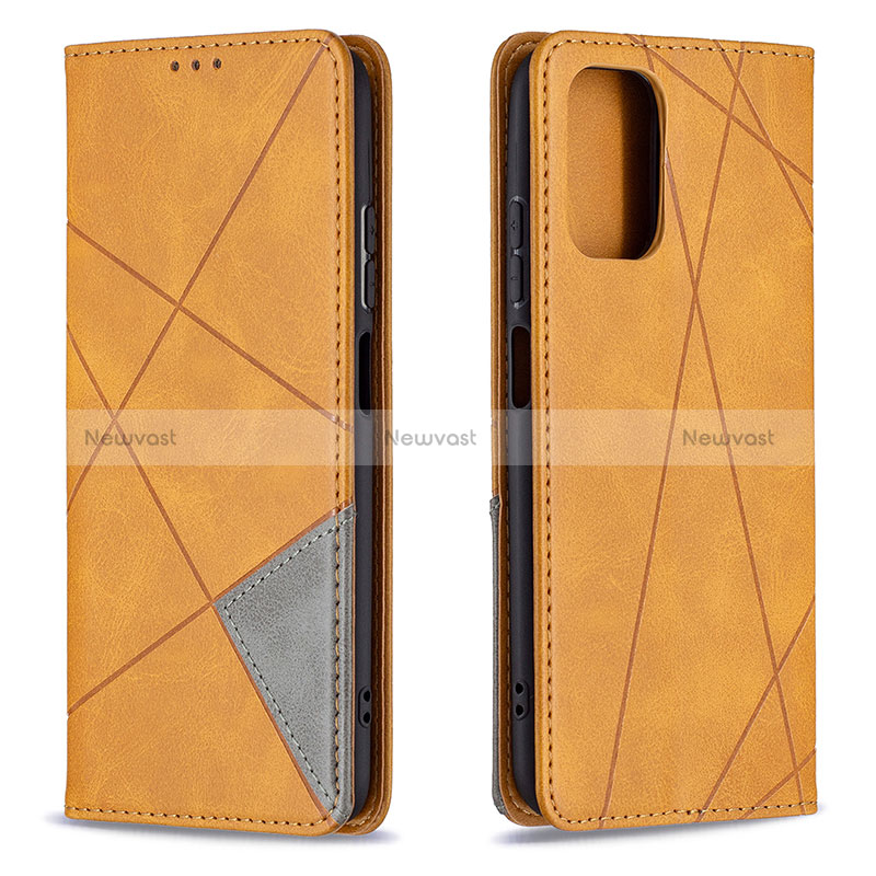 Leather Case Stands Flip Cover Holder B07F for Xiaomi Redmi Note 10 4G