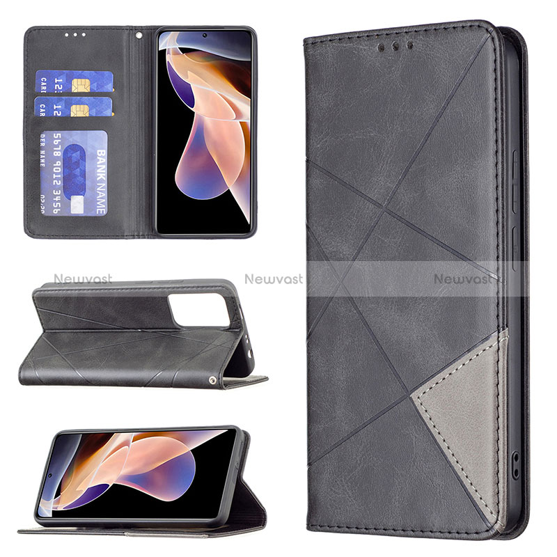 Leather Case Stands Flip Cover Holder B07F for Xiaomi Redmi Note 11 Pro+ Plus 5G