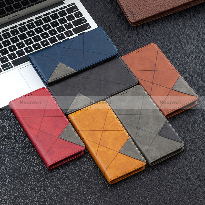 Leather Case Stands Flip Cover Holder B07F for Xiaomi Redmi Note 11S 5G