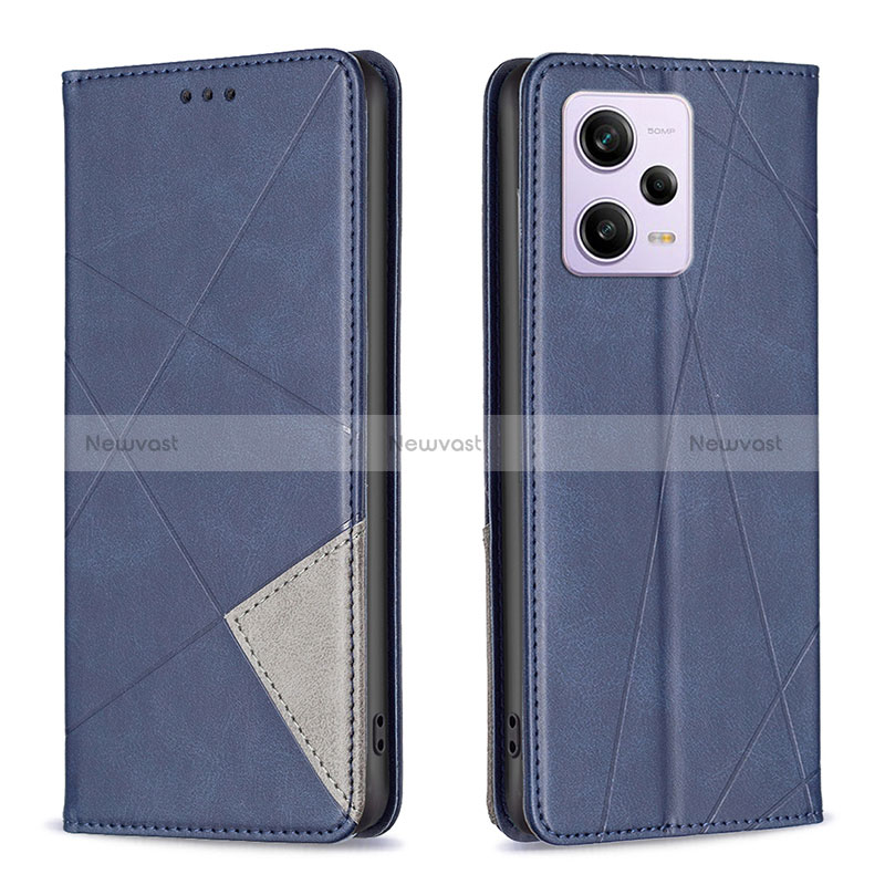 Leather Case Stands Flip Cover Holder B07F for Xiaomi Redmi Note 12 Pro 5G