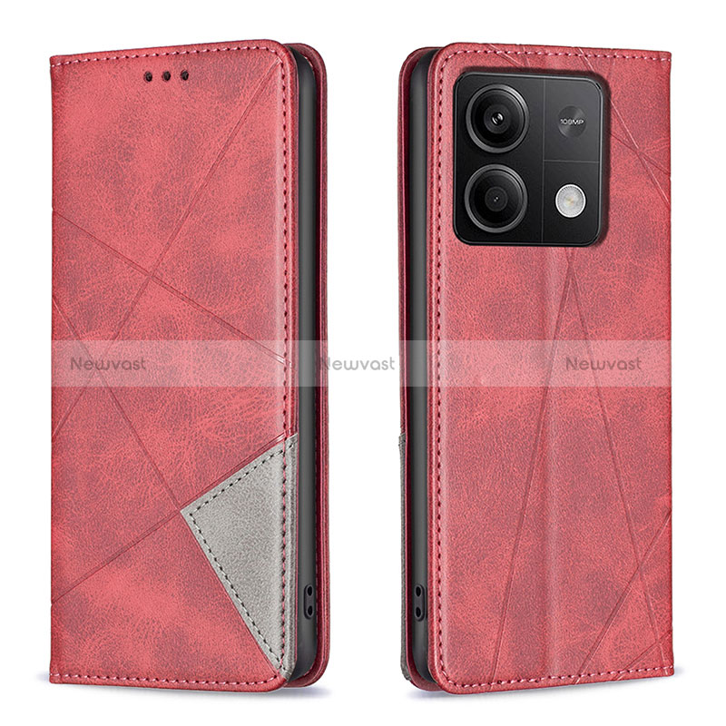 Leather Case Stands Flip Cover Holder B07F for Xiaomi Redmi Note 13 5G