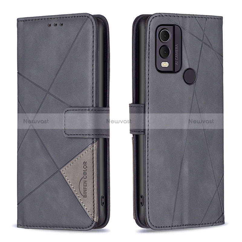 Leather Case Stands Flip Cover Holder B08F for Nokia C22