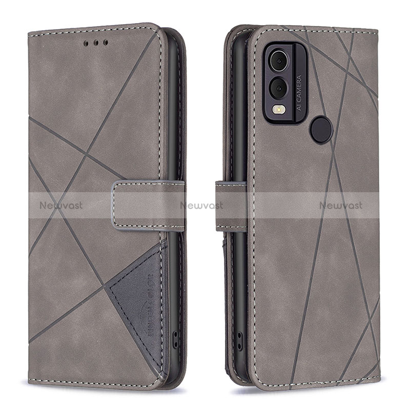 Leather Case Stands Flip Cover Holder B08F for Nokia C22