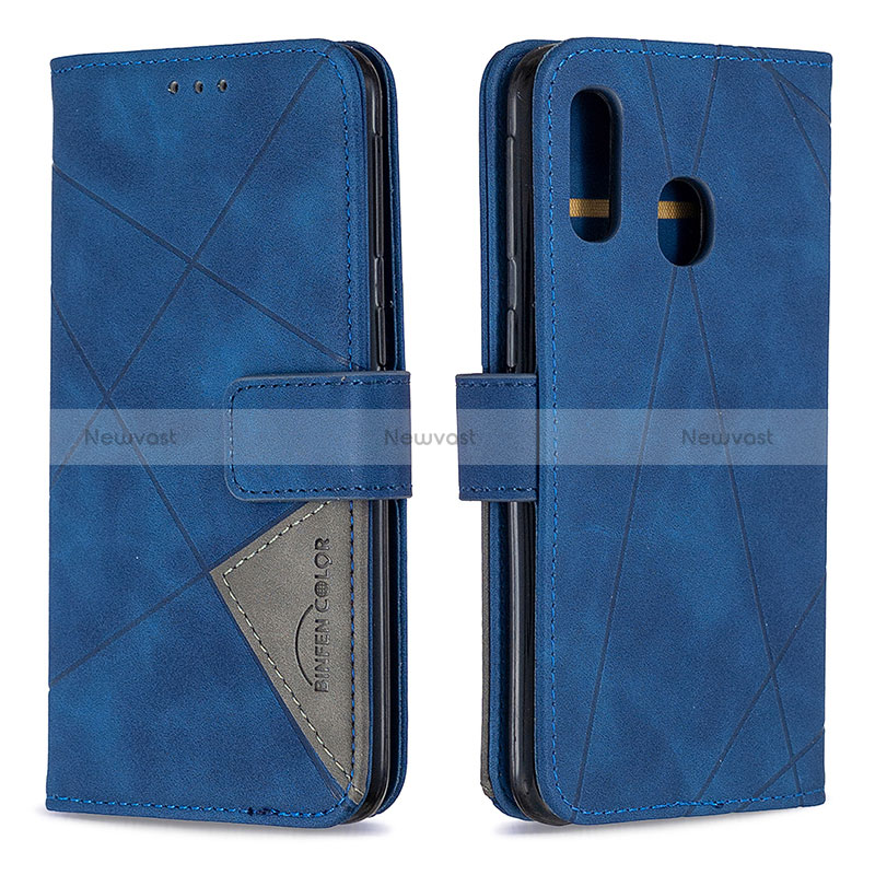 Leather Case Stands Flip Cover Holder B08F for Samsung Galaxy A40