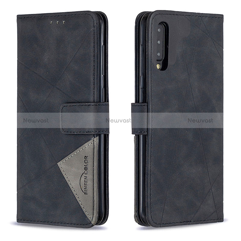 Leather Case Stands Flip Cover Holder B08F for Samsung Galaxy A50