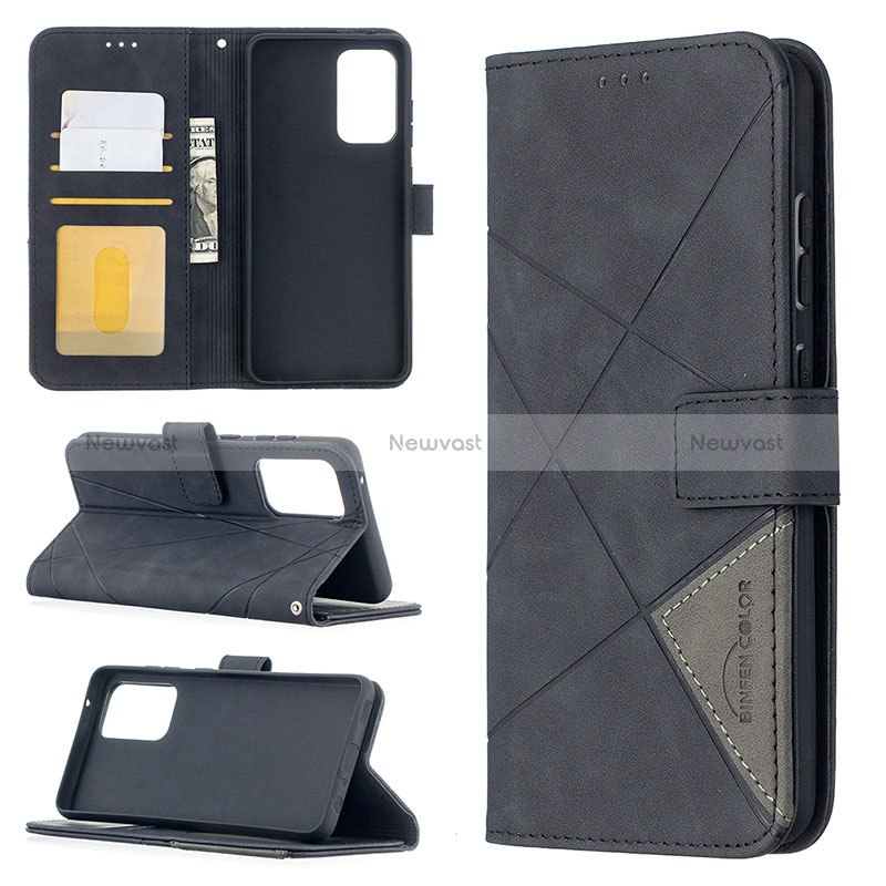 Leather Case Stands Flip Cover Holder B08F for Samsung Galaxy A52 5G