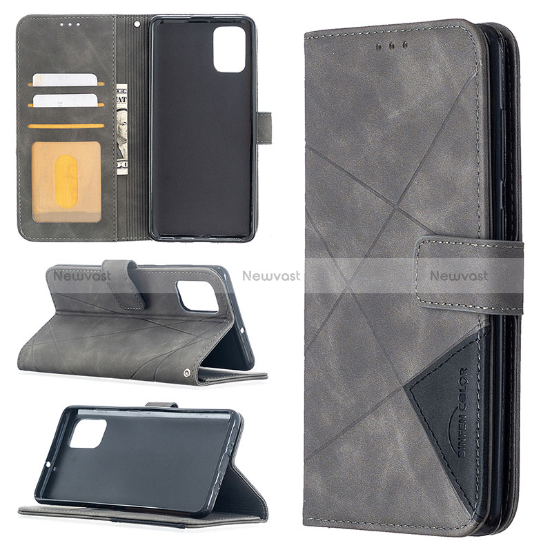 Leather Case Stands Flip Cover Holder B08F for Samsung Galaxy A71 5G