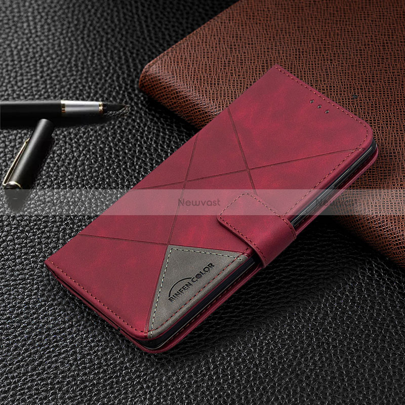 Leather Case Stands Flip Cover Holder B08F for Samsung Galaxy M80S