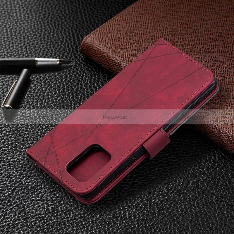 Leather Case Stands Flip Cover Holder B08F for Samsung Galaxy M80S