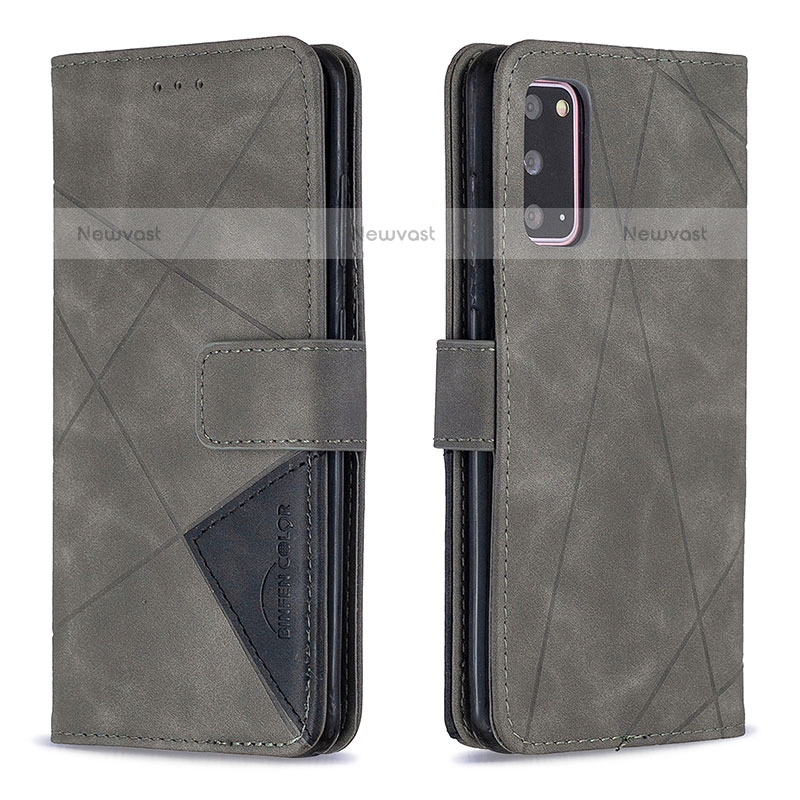 Leather Case Stands Flip Cover Holder B08F for Samsung Galaxy S20