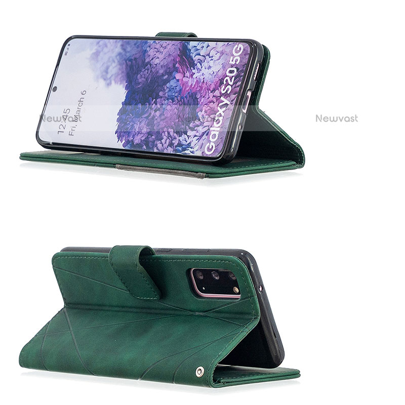 Leather Case Stands Flip Cover Holder B08F for Samsung Galaxy S20 5G
