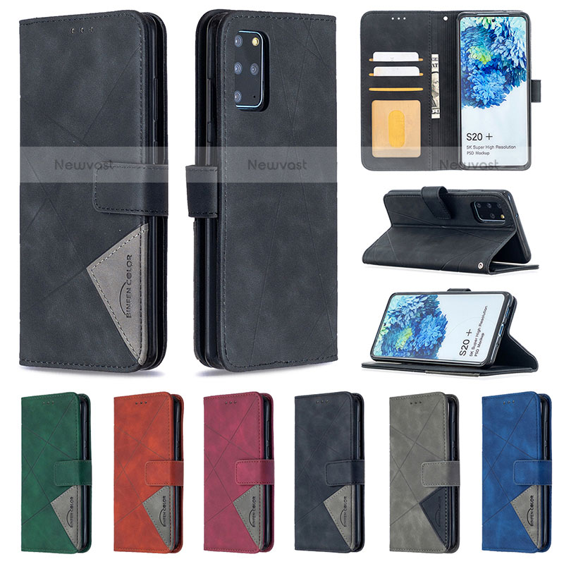 Leather Case Stands Flip Cover Holder B08F for Samsung Galaxy S20 Plus 5G