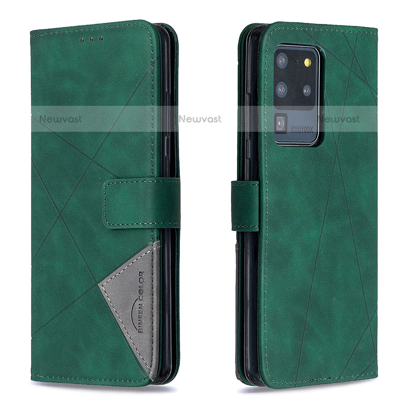 Leather Case Stands Flip Cover Holder B08F for Samsung Galaxy S20 Ultra