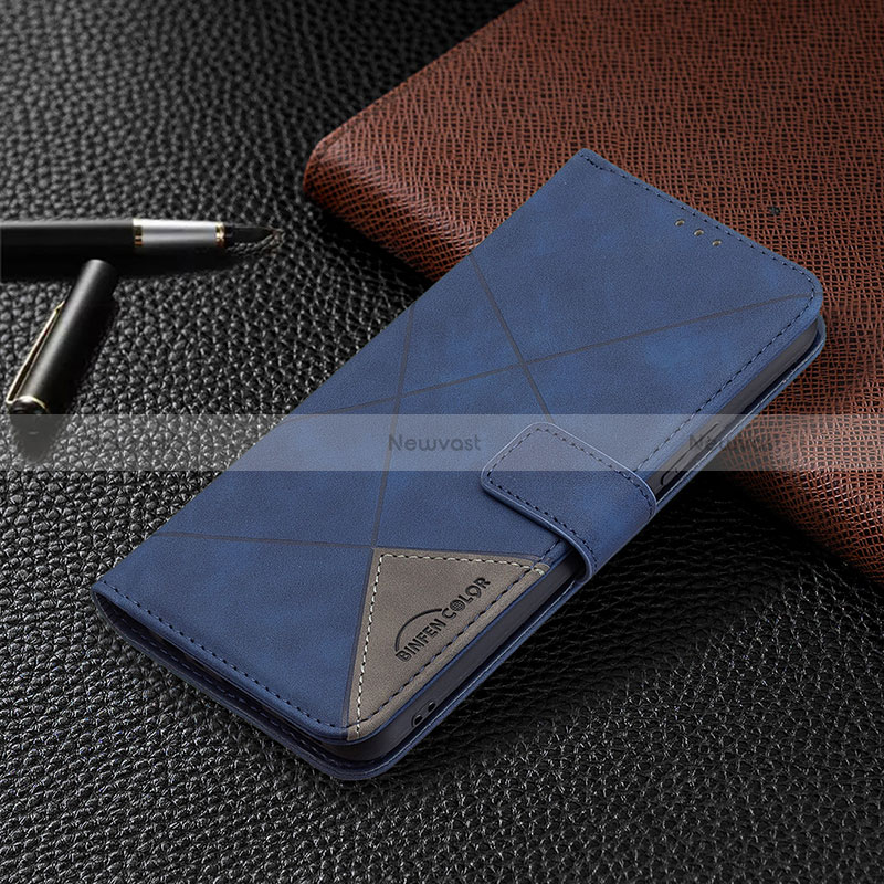 Leather Case Stands Flip Cover Holder B08F for Vivo Y20s