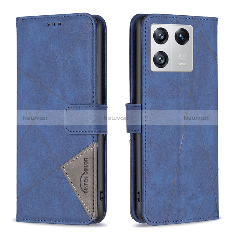 Leather Case Stands Flip Cover Holder B08F for Xiaomi Mi 13 5G