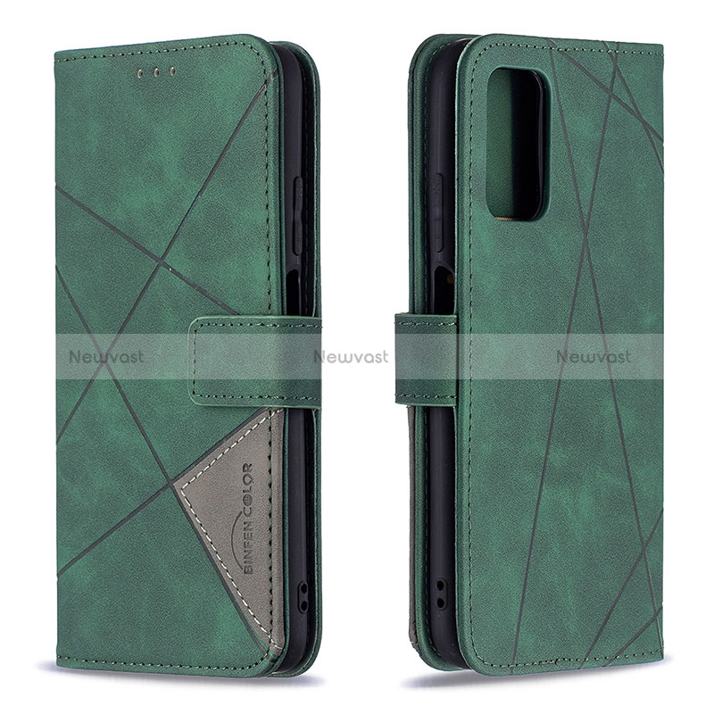 Leather Case Stands Flip Cover Holder B08F for Xiaomi Poco M3