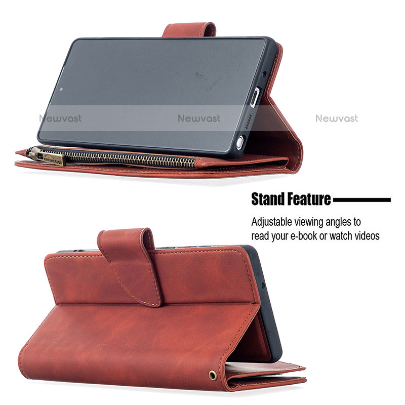 Leather Case Stands Flip Cover Holder B09F for Samsung Galaxy Note 20 5G