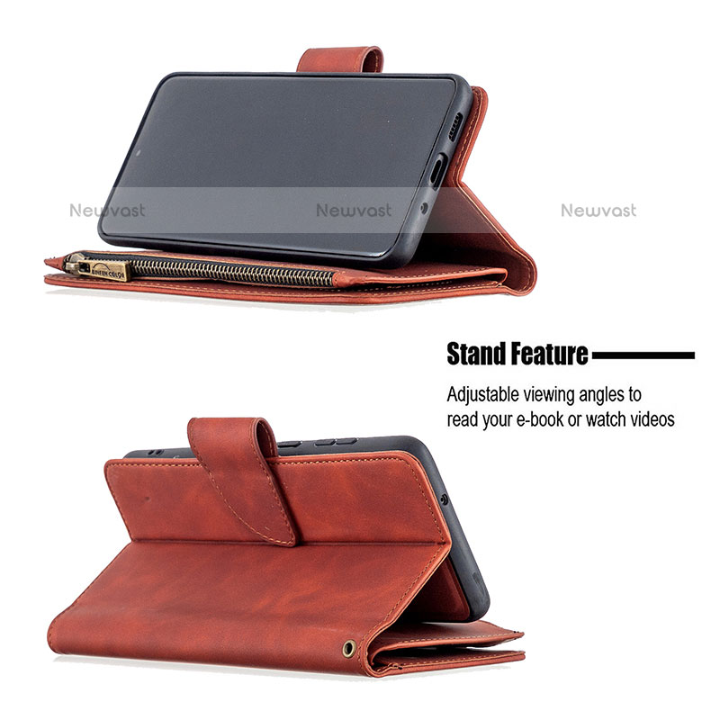 Leather Case Stands Flip Cover Holder B09F for Samsung Galaxy S20 Plus