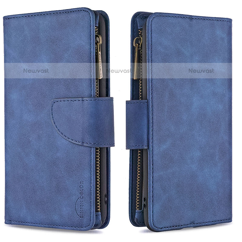 Leather Case Stands Flip Cover Holder B09F for Samsung Galaxy S20 Plus 5G Blue