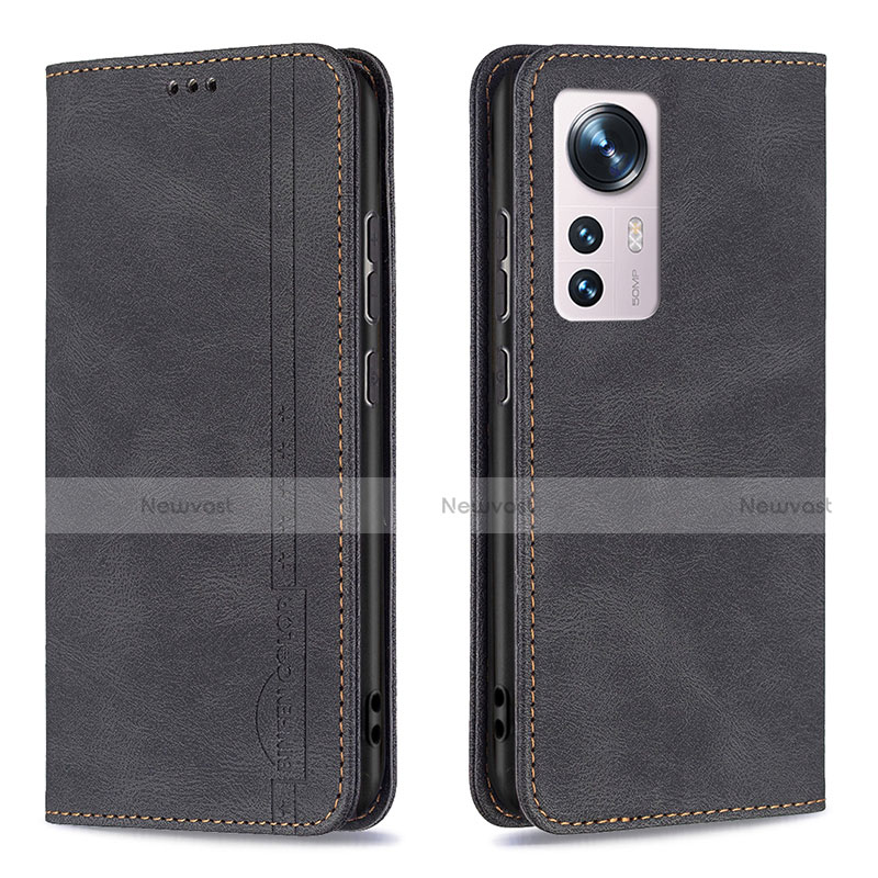 Leather Case Stands Flip Cover Holder B09F for Xiaomi Mi 12 5G