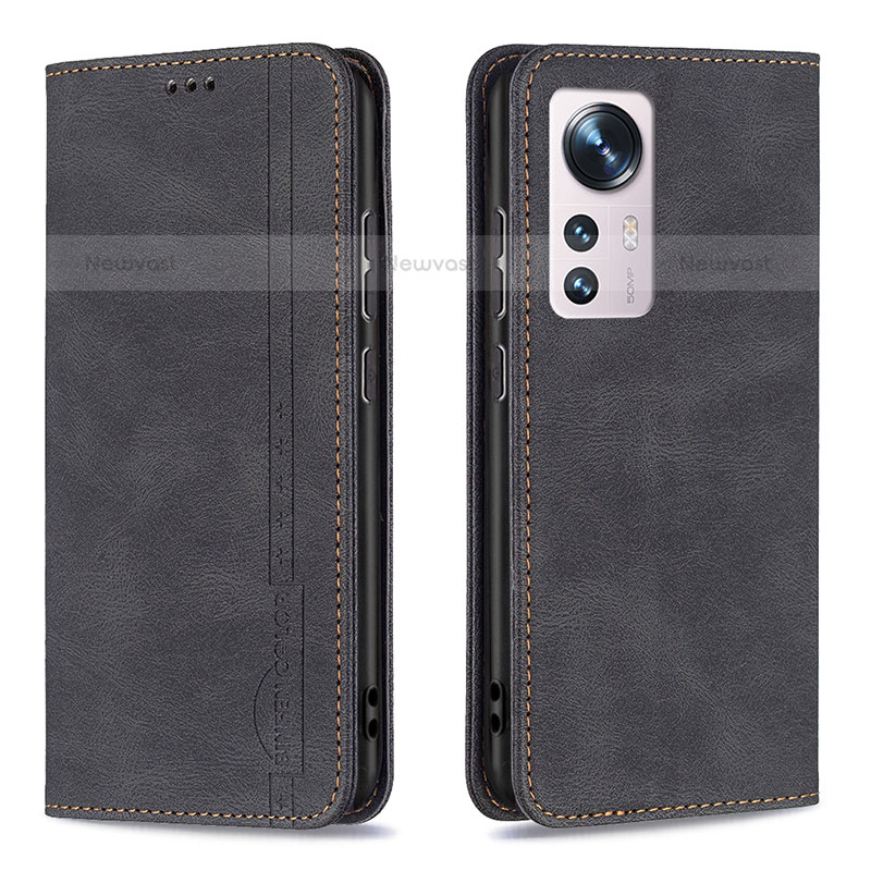 Leather Case Stands Flip Cover Holder B09F for Xiaomi Mi 12 Pro 5G
