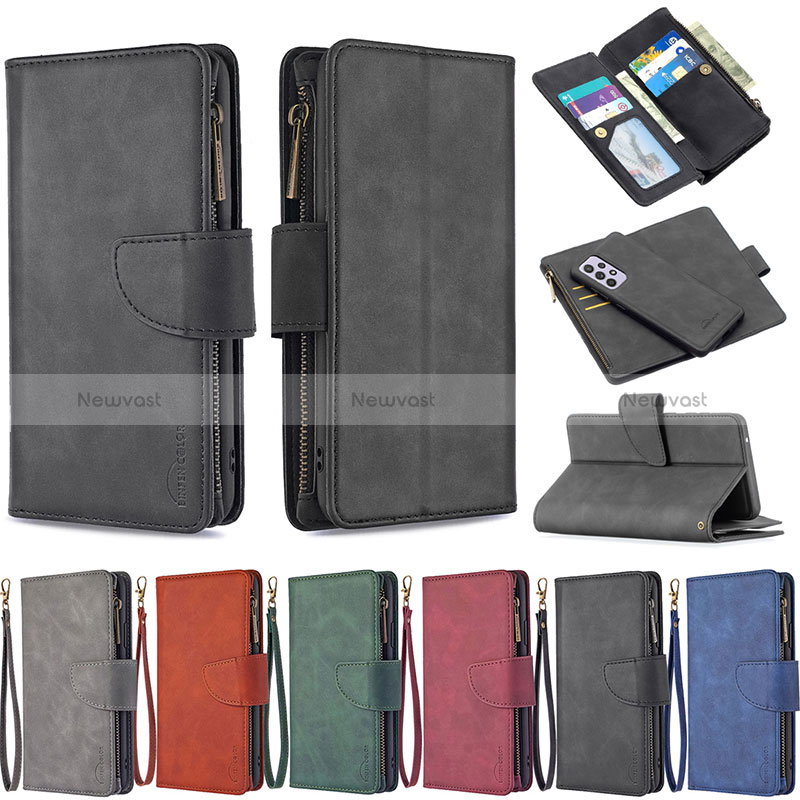 Leather Case Stands Flip Cover Holder B10F for Samsung Galaxy A52 5G