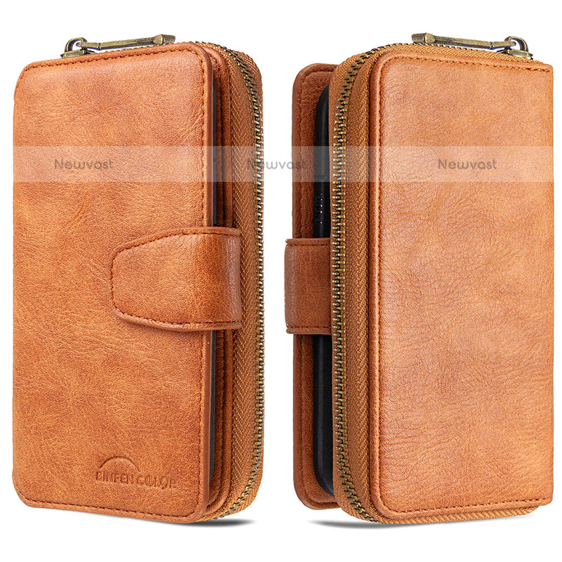 Leather Case Stands Flip Cover Holder B10F for Samsung Galaxy S20 Plus