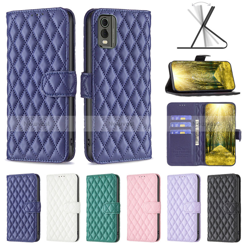 Leather Case Stands Flip Cover Holder B11F for Nokia C32