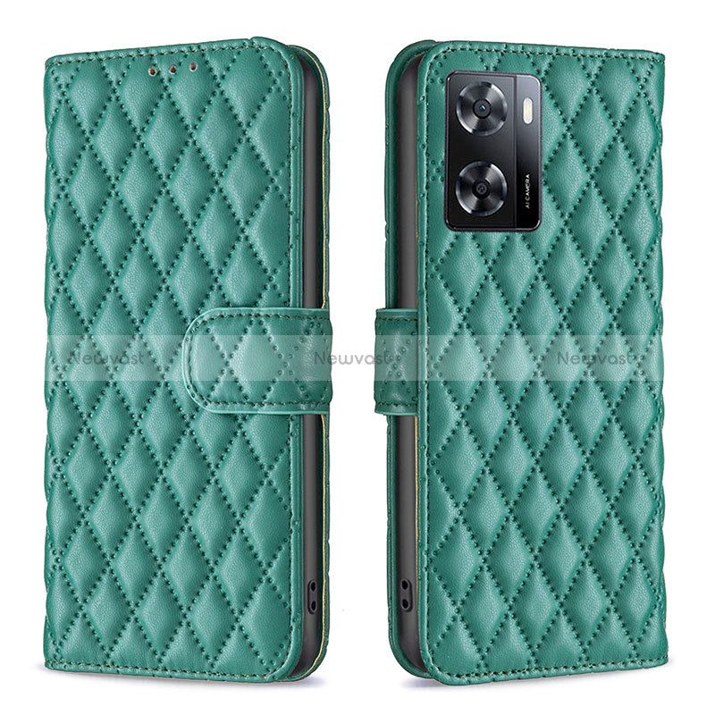 Leather Case Stands Flip Cover Holder B11F for Oppo A57e