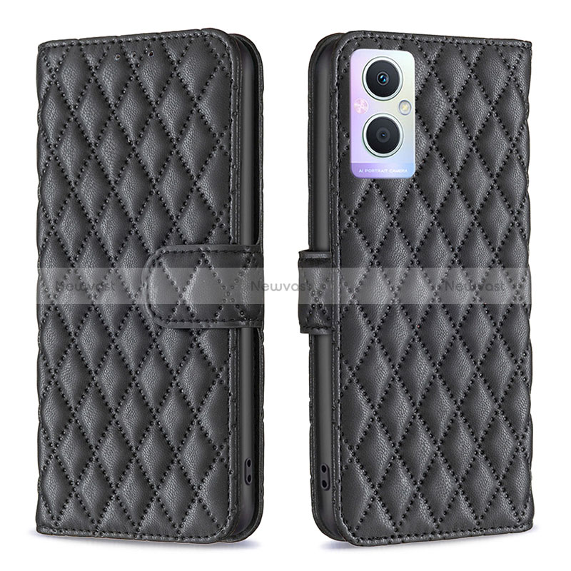 Leather Case Stands Flip Cover Holder B11F for Oppo Reno7 Lite 5G