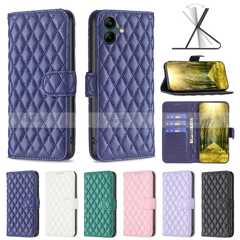 Leather Case Stands Flip Cover Holder B11F for Samsung Galaxy M04