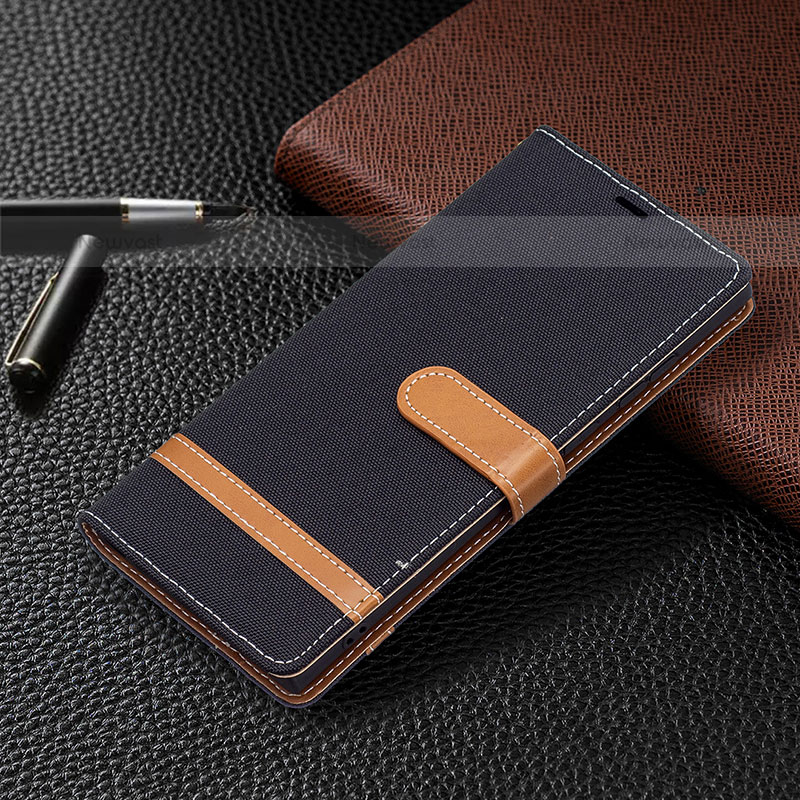 Leather Case Stands Flip Cover Holder B11F for Samsung Galaxy S21 Ultra 5G