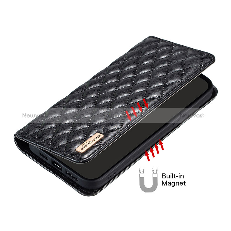 Leather Case Stands Flip Cover Holder B11F for Xiaomi Redmi 10 Power