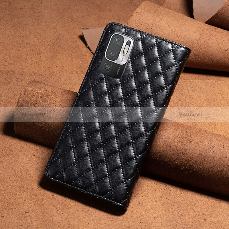 Leather Case Stands Flip Cover Holder B11F for Xiaomi Redmi Note 11 SE 5G
