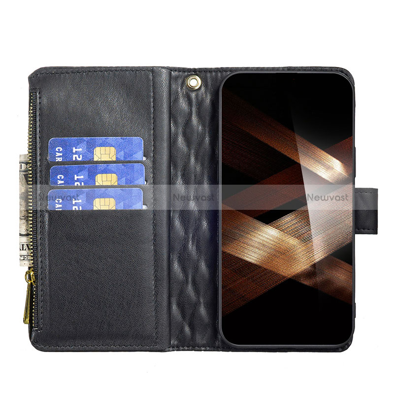 Leather Case Stands Flip Cover Holder B12F for Huawei Honor X7a