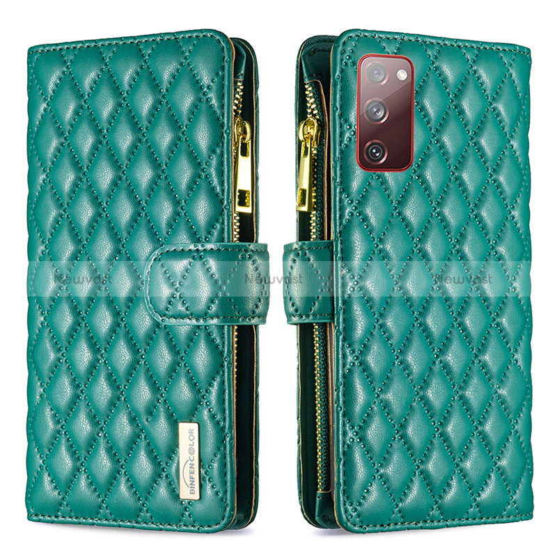 Leather Case Stands Flip Cover Holder B12F for Samsung Galaxy S20 FE (2022) 5G