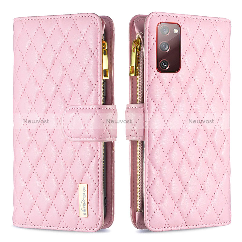 Leather Case Stands Flip Cover Holder B12F for Samsung Galaxy S20 FE 4G