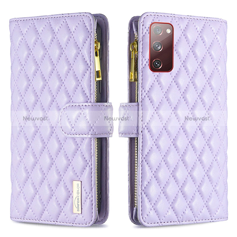 Leather Case Stands Flip Cover Holder B12F for Samsung Galaxy S20 FE 5G